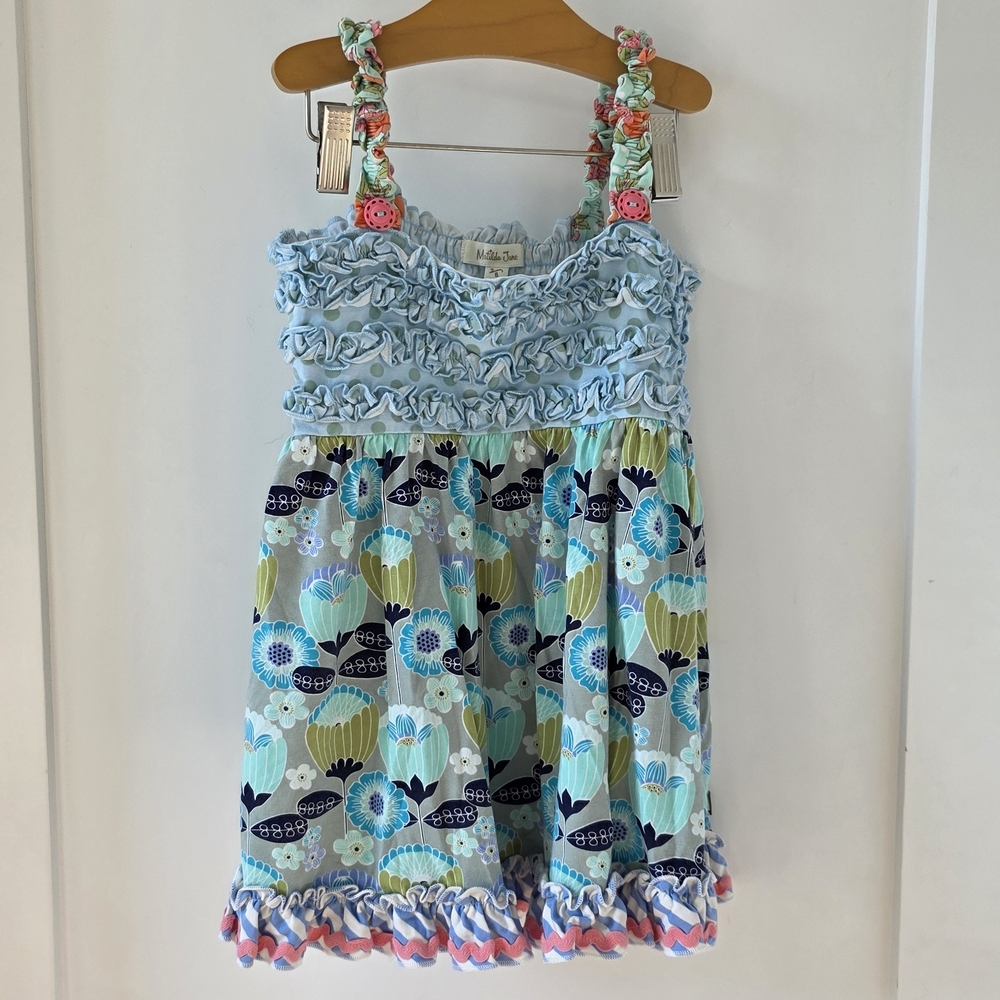 Matilda Jane Blue Floral Kids Dress